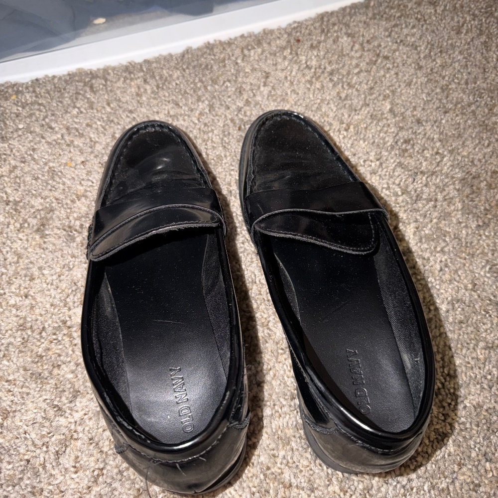 Women’s black loafers